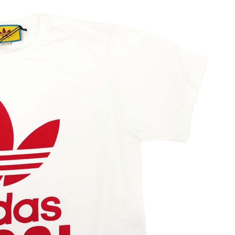 Gucci X Adidas Short Sleeve T-shirt S Size 717422 White Red White Red