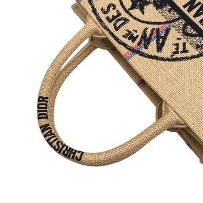 Christian Dior Handbag Book Tote Small M1265zriw Union Motif Embroidery Brown