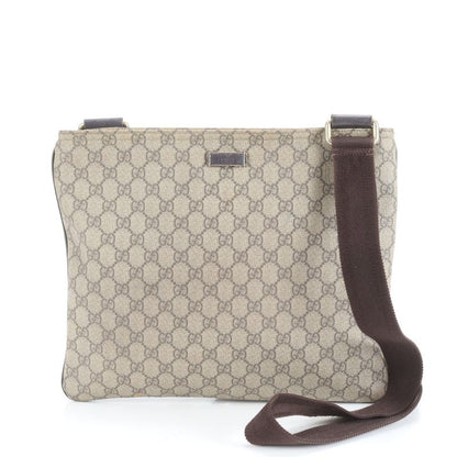 Gucci GG Supreme Leather Shoulder Bag Crossbody Messenger Business Commuter