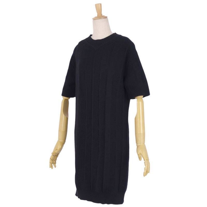 Hermes Dress Knit Sweater Short Sleeves