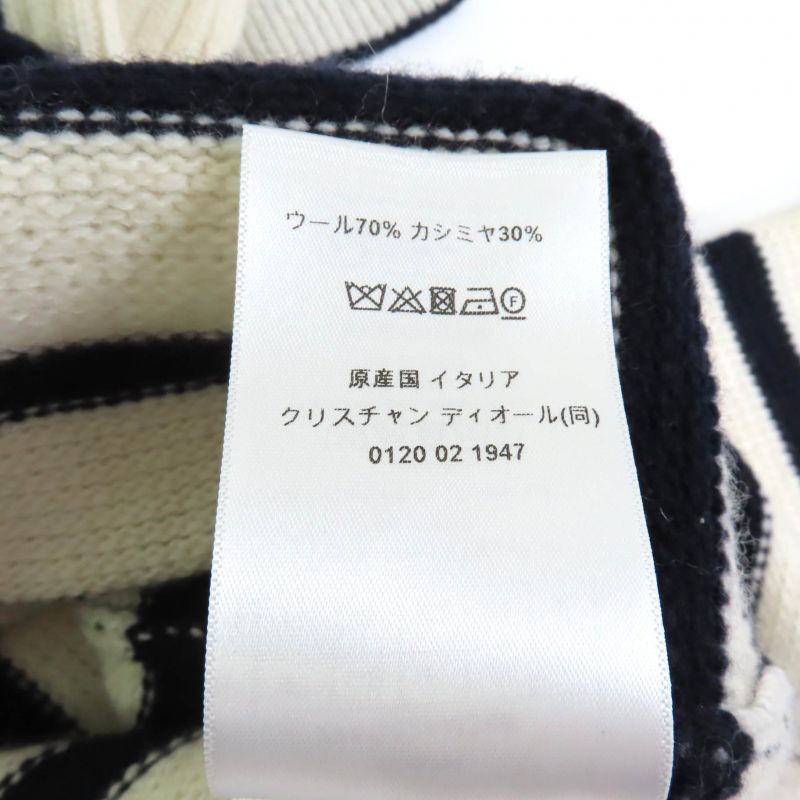 Christian DIOR 224g02am309 Cashmere Blend With Anchor Buttons Logo Design