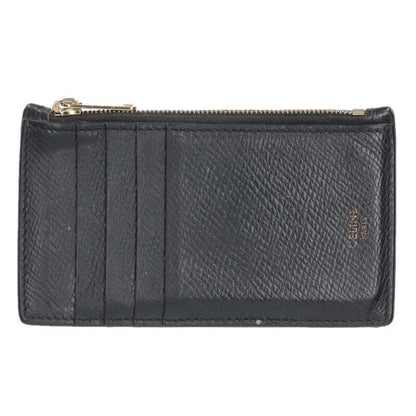 Celine 10b683bel Zip Card Holder Coin Case Men's