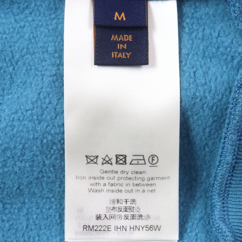 Louis Vuitton 22AW Signature Hoodie With Embroidery 100% Cotton Logo Embroidery