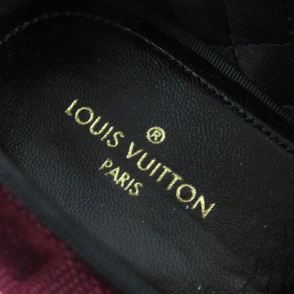 Louis Vuitton Hauteuil Line Logo Embroidery Velvet Damier Shoes Loafers