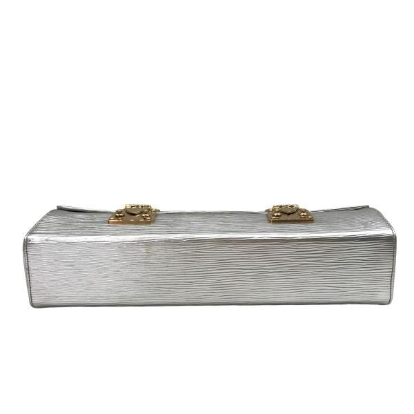 Louis Vuitton Epi Galaxia Vanity Hand Bag Metallic Silver
