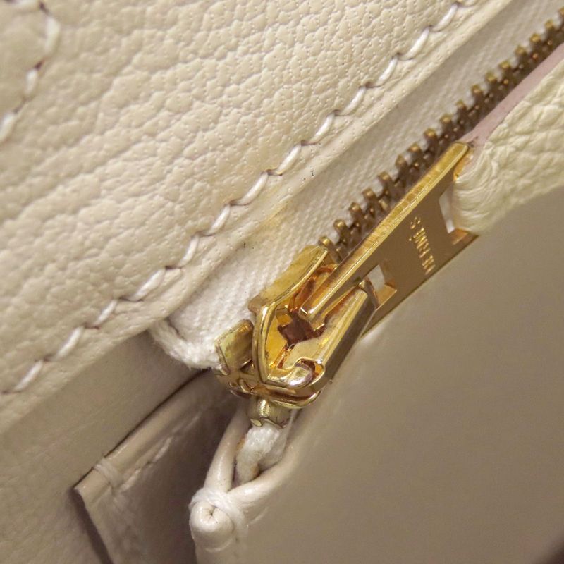 Hermes Birkin 25 Cles Gold Hardware Handbag Togo Women