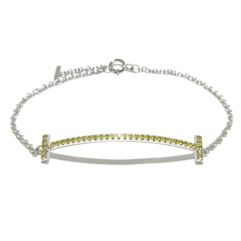 Tiffany & Co Bracelet T-smile Bracelet In The Same Style 18K White Gold And