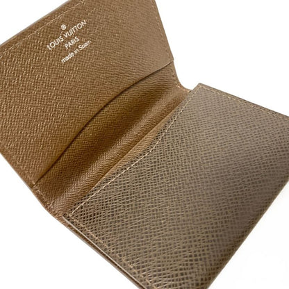 Louis Vuitton Business Card Case Taiga Enveloppe Carte De Visite M30928 Grizzly