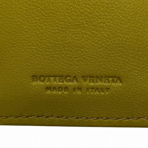Bottega Veneta Intrecciato 132357 Kiwi Bifold Wallet Unisex