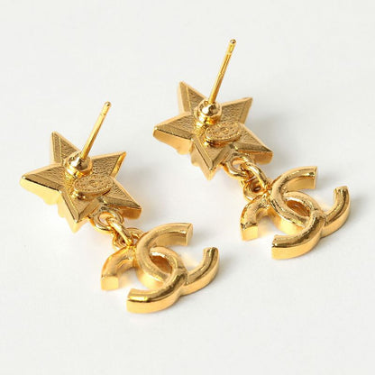 Chanel Earrings Drop Earrings Gold