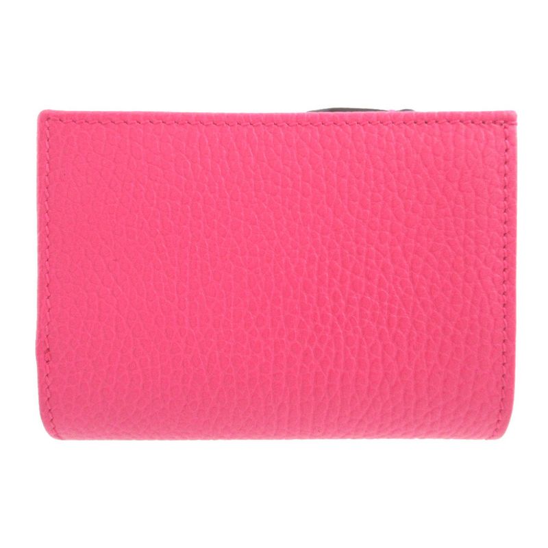 Gucci 772738 GG Marmont Leather Pink Bifold Wallet 0193 Gucci
