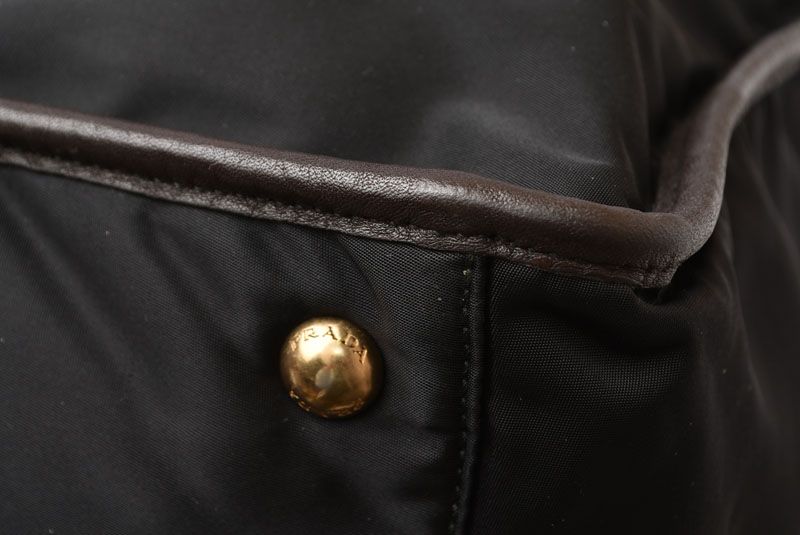 Prada Tote Bag Shoulder Bag 2way Prada Bag Bl0748 Nylon Jacquard Black With