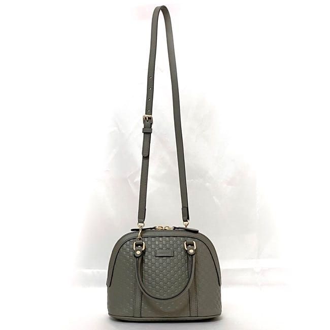 Gucci 2 Way Bag F21470 Grey Micro Stripe 449654