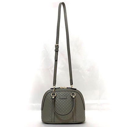 Gucci 2 Way Bag F21470 Grey Micro Stripe 449654
