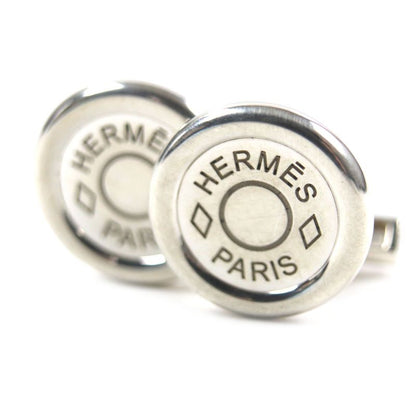 Hermes Serie Button Round Shape Cufflinks Button Cufflinks Ag925 Silver Total
