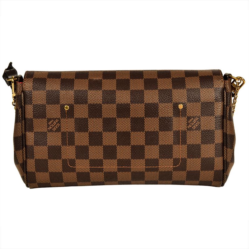 Louis Vuitton Favorite MM Shoulder Bag Damier Ebène N41129