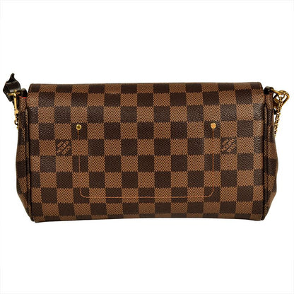 Louis Vuitton Favorite MM Shoulder Bag Damier Ebène N41129