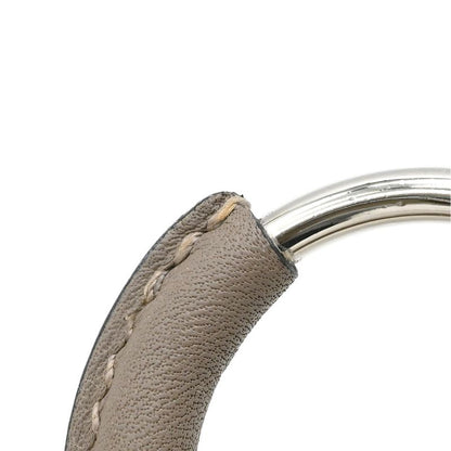 Hermes Earrings Loop Grand Vorsluyft Metal Glaze Etoupe [box