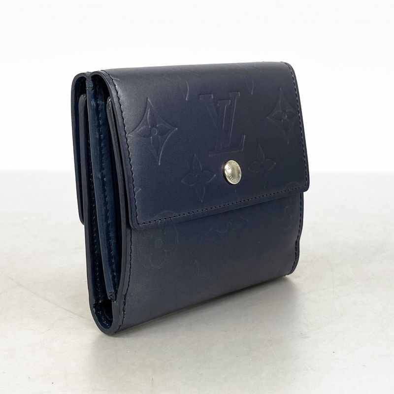 Louis Vuitton Trifold Wallet Monogram Matte Porte Monnaie Vivier Carte Cles Di