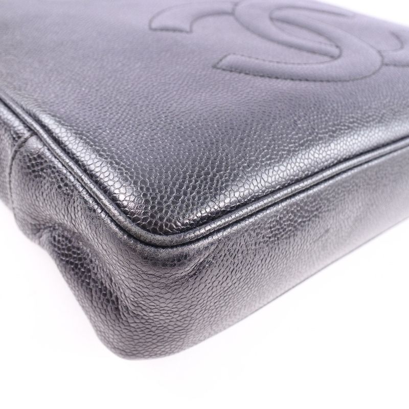 Chanel Caviar Skin Black Women's Tote Bag