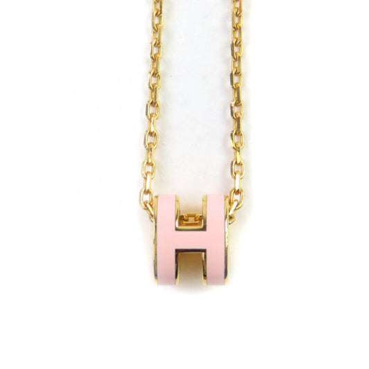 Hermes Pop H MINI Pop H MINI March 2024 Purchase Hpendant Necklace Gold Pink