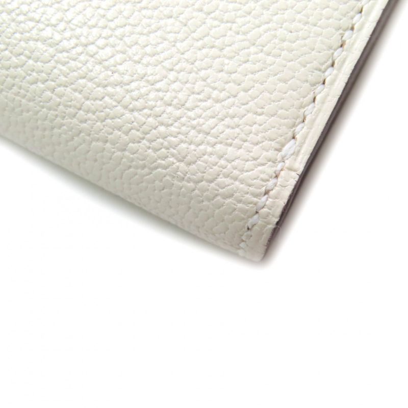 Hermes Bearn Combine Nata Gold Hardware H Logo Hardware Compact Wallet Chevre