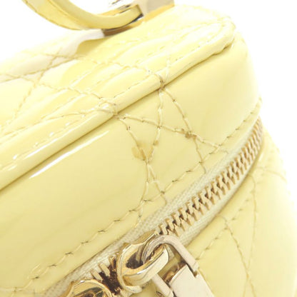 Christian DIOR Micro Vanity Mini Bag 2WAY Handbag Enamel Women