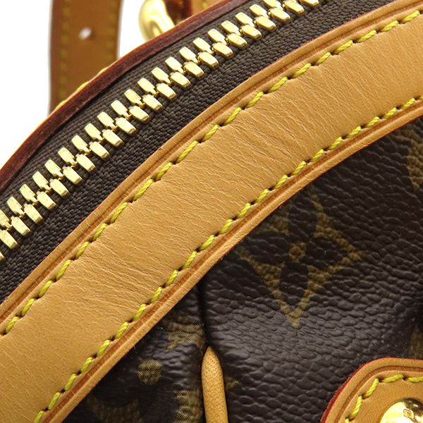 Louis Vuitton Handbag Tivoli GM Monogram Canvas Monogram Gold Hardware Brown