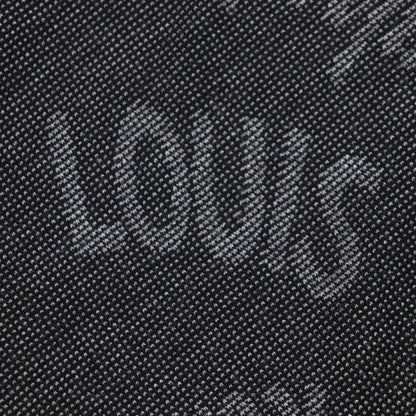 Louis Vuitton Cotton Logo Patterned Short Sleeve Polo Shirt Black M Made In