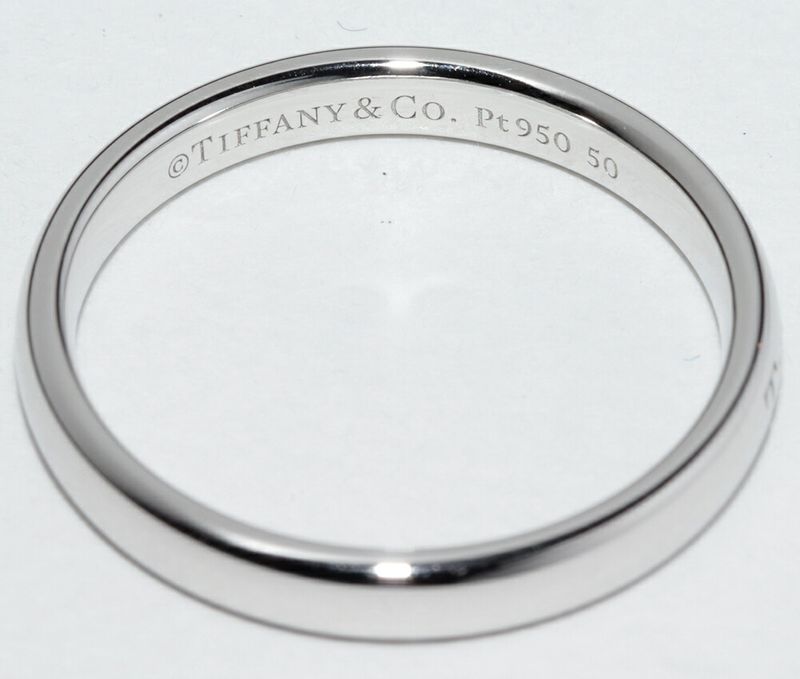 Tiffany & Co Ring Pt950 T&CO Band Ring Width 3mm (012in)