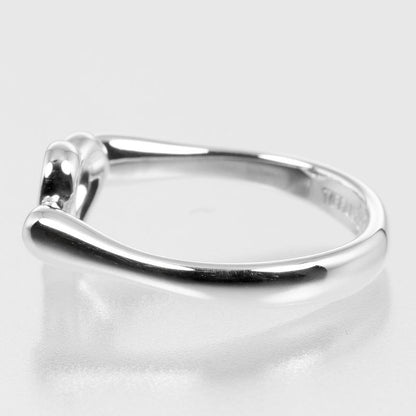 Tiffany & Co Open Heart Silver 925 Size 12 Ladies' 2.63g Ring