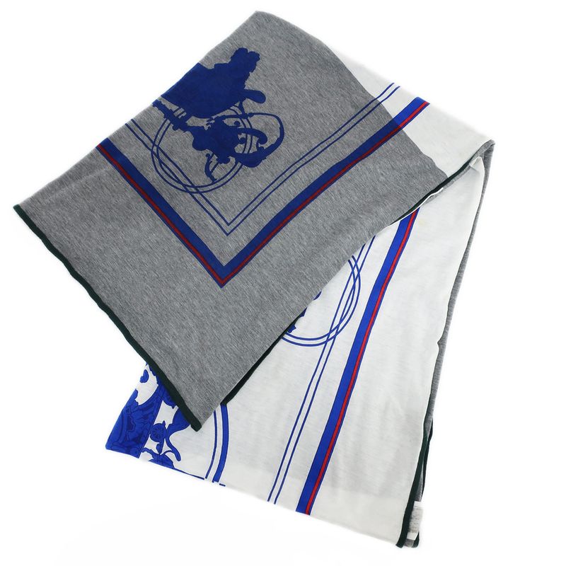 Hermes Shawl Scarf Multicolor Cotton Shawl Accessories Apparel