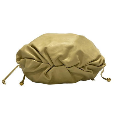 Bottega Veneta Shoulder Bag The Valve Beige Drawstring Shape / Detachable Strap