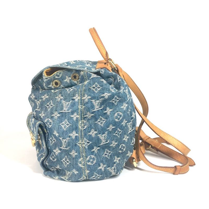 Louis Vuitton Backpack Sac Ad GM M95056 Monogram Denim Blue