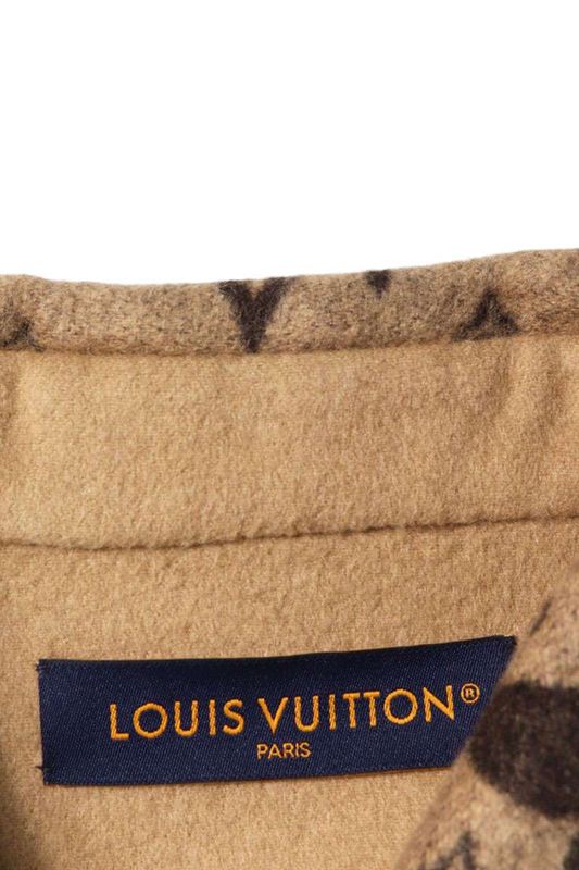 Louis Vuitton 25SS Rm251mj FRW Hsb39w Monogram Wool Silk And Cashmere Overshirt