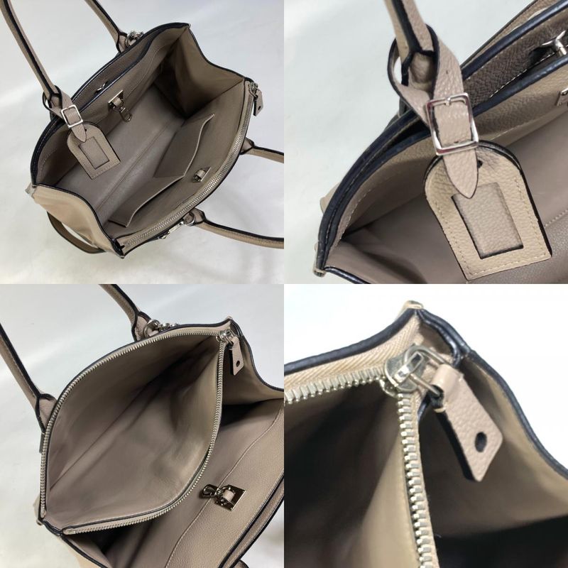 Louis Vuitton Handbag City Steamer MM M53017 Calfskin Galle Gray