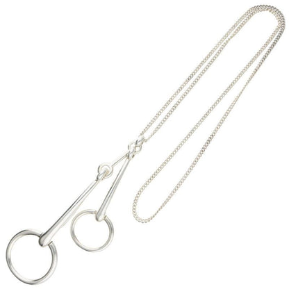 Hermes Horsebit Pendant Necklace Men's Horsebit Silver Necklace