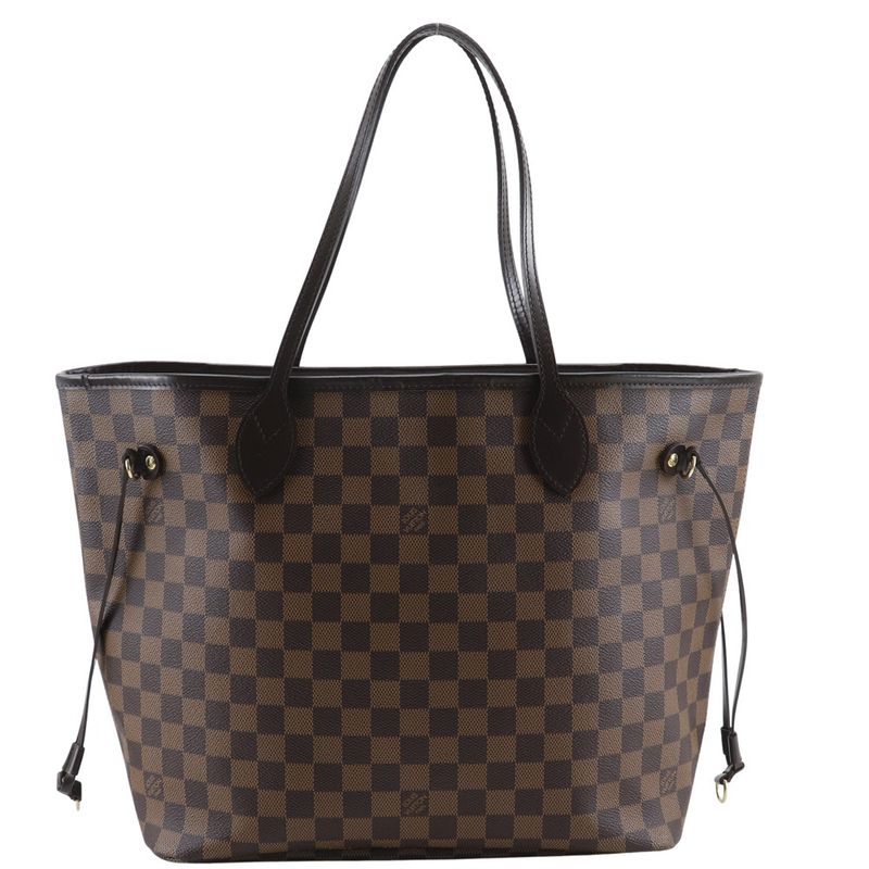 Louis Vuitton Neverfull MM N51105 Damier Canvas Brown Gi2102 Ladies Tote Bag