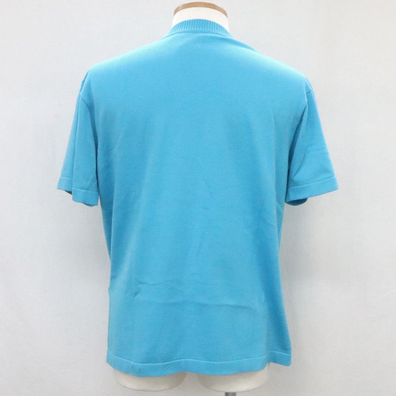 Louis Vuitton Embroidered Signature Short Sleeve Blue Series S Size