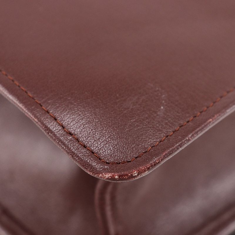 Cartier Must Line Calf Bordeaux Women's Shoulder Bag