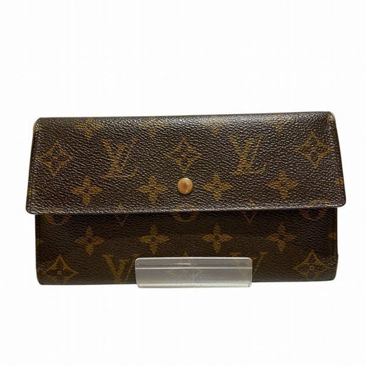 Louis Vuitton Monogram Portefeuille International M61217 Long Wallet Unisex