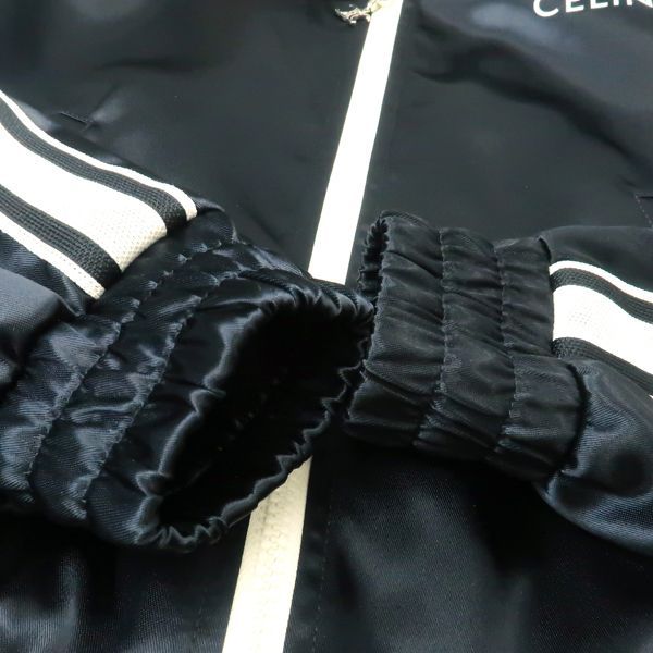 Celine Tracksuit Jacket 2w98a048s.38no Triomphe Charm Jersey #34 Satin Black