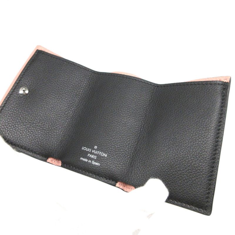 Louis Vuitton Portefeuille Lock Mini M63978 Taurillon Leather Pink Compact
