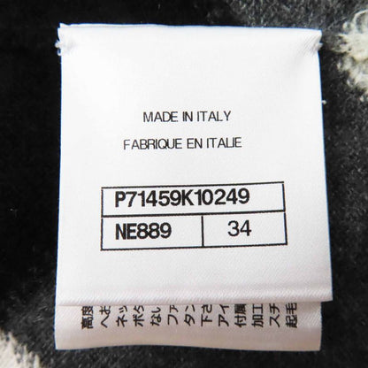 CHANEL P71459 100% Cashmere With Coco Mark Plate Coco Mark Diamond Pattern