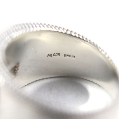 Gucci 479229 Interlocking G Ag925 Ring Silver 21 Made In Italy