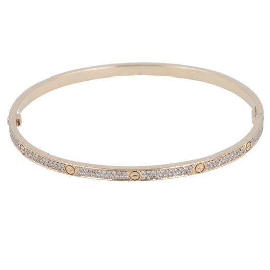 Cartier LOVE Bracelet SM Love Bracelet 18K Yellow Gold After PAVE Diamond