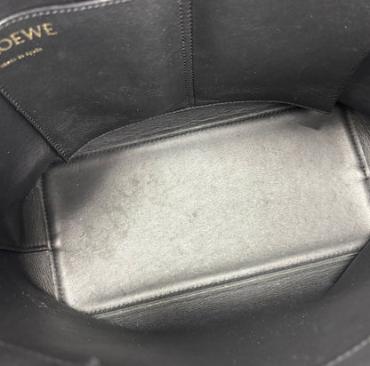 Loewe Anagram 2way Tote Bag Canvas Leather Jacquard Black