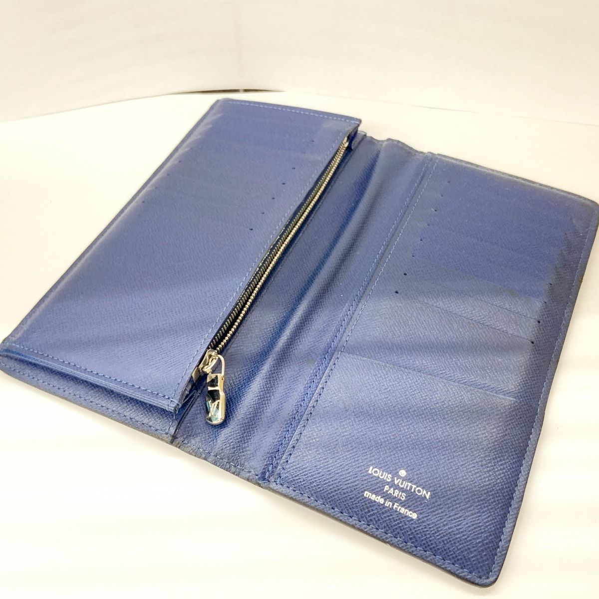 Louis Vuitton Taigarama Portefeuille Brother Bifold Long Wallet M30297 Navy