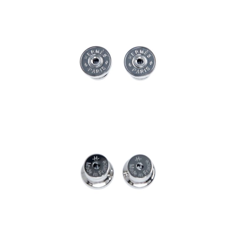 Hermes Earrings Pop Ash Mini H Pair Pink Silver Color Jewelry Others