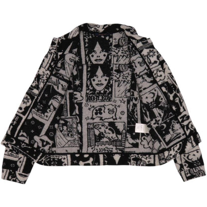 Louis Vuitton Comics Tracker Rm231 VY6 Hoy60 W Wool Nylon Black Grey